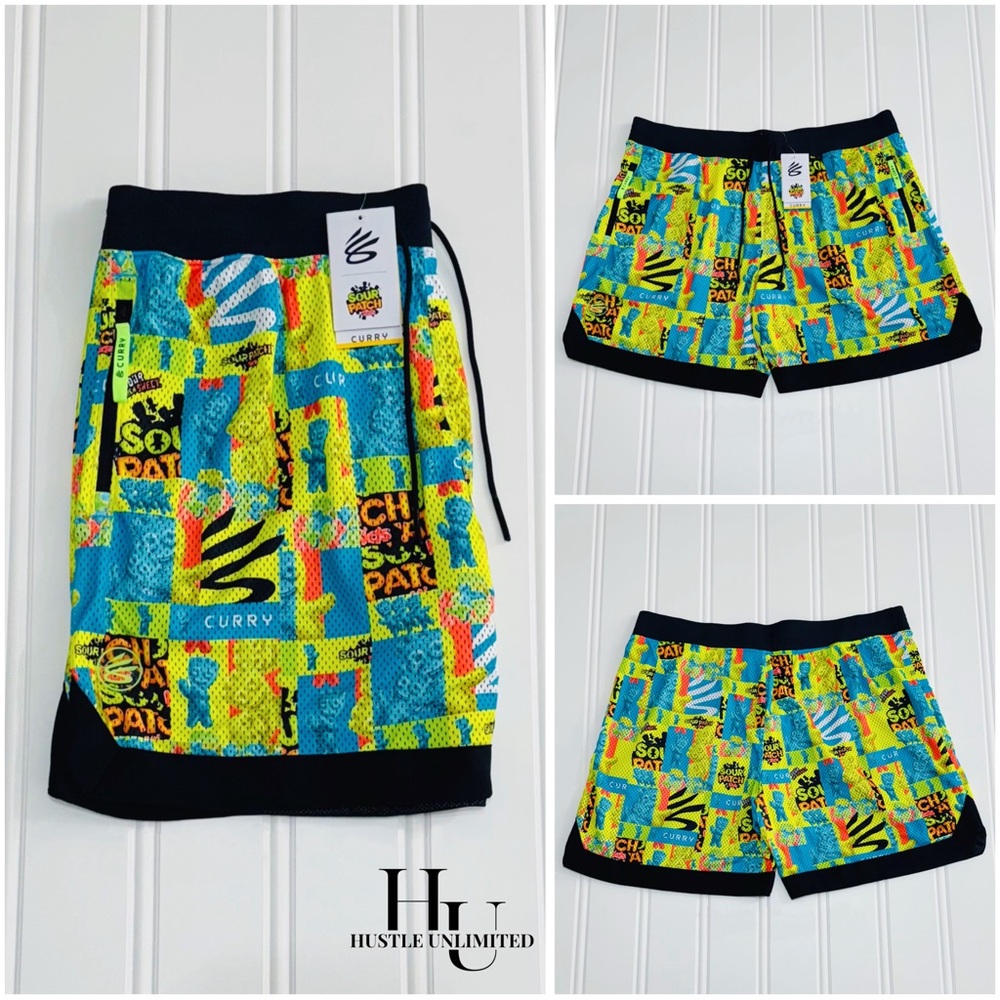 Under Armour Steph Curry x Sour Patch Kids Multicolor Basketball Shorts Mens 2XL